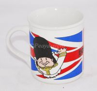 LONDON Union Jack Guard Souvenir Coffee Mug - Vintage